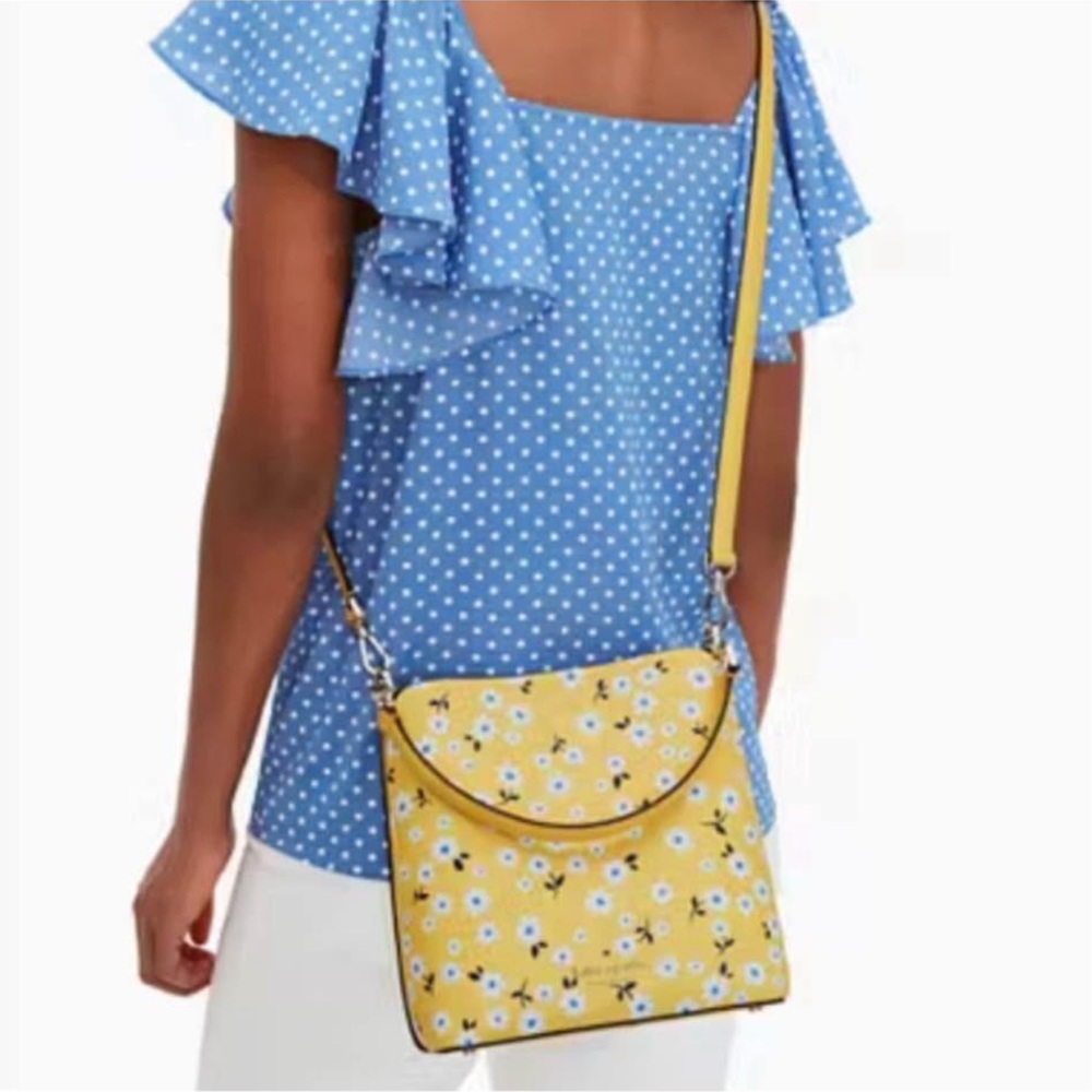 Floral Yellow Crossbody Bag
